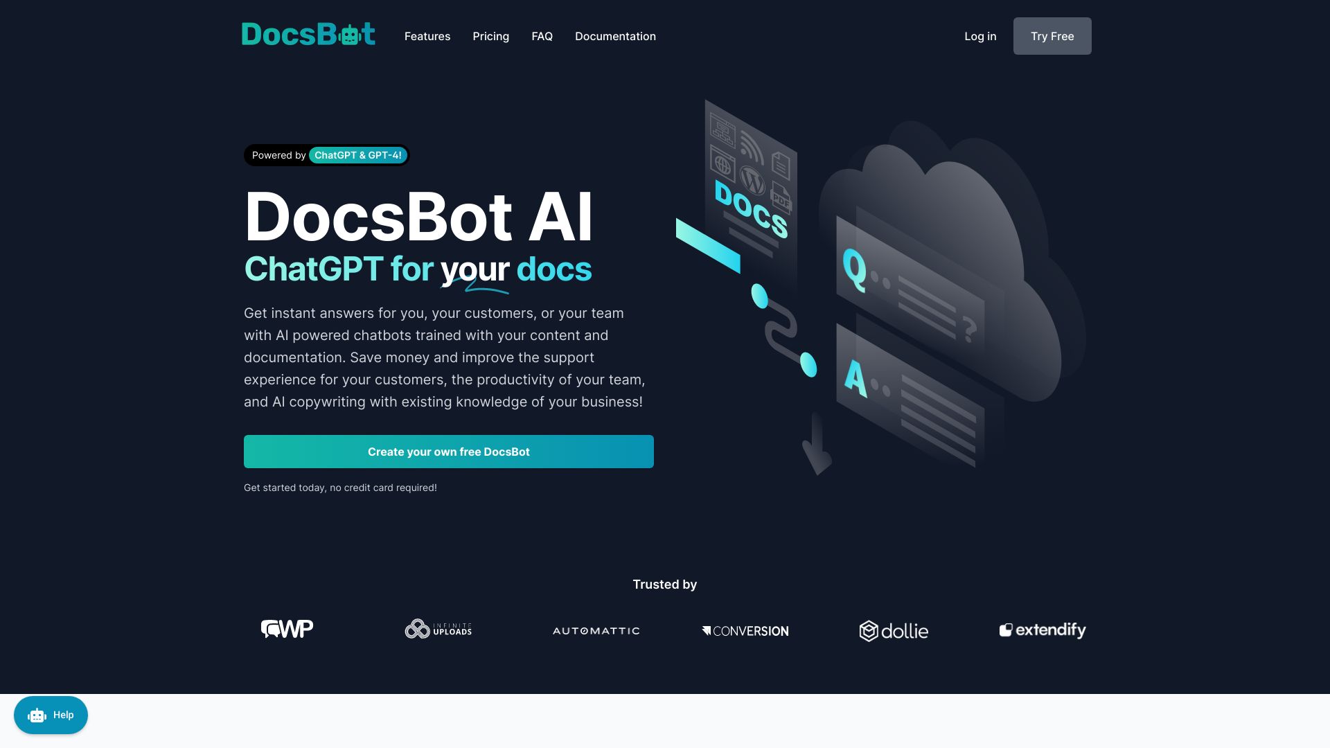 DocsBot AI screenshot