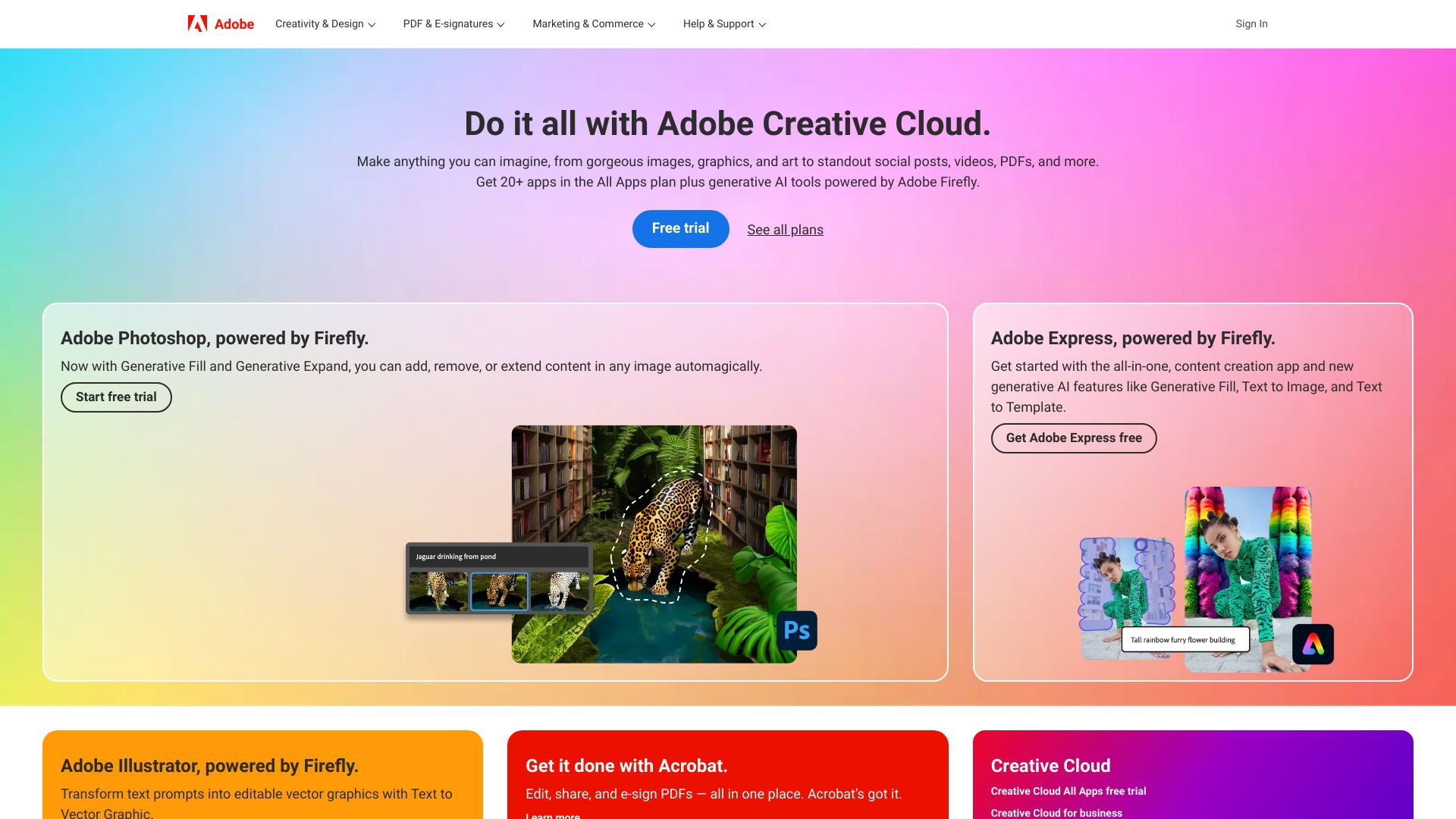 Adobe screenshot