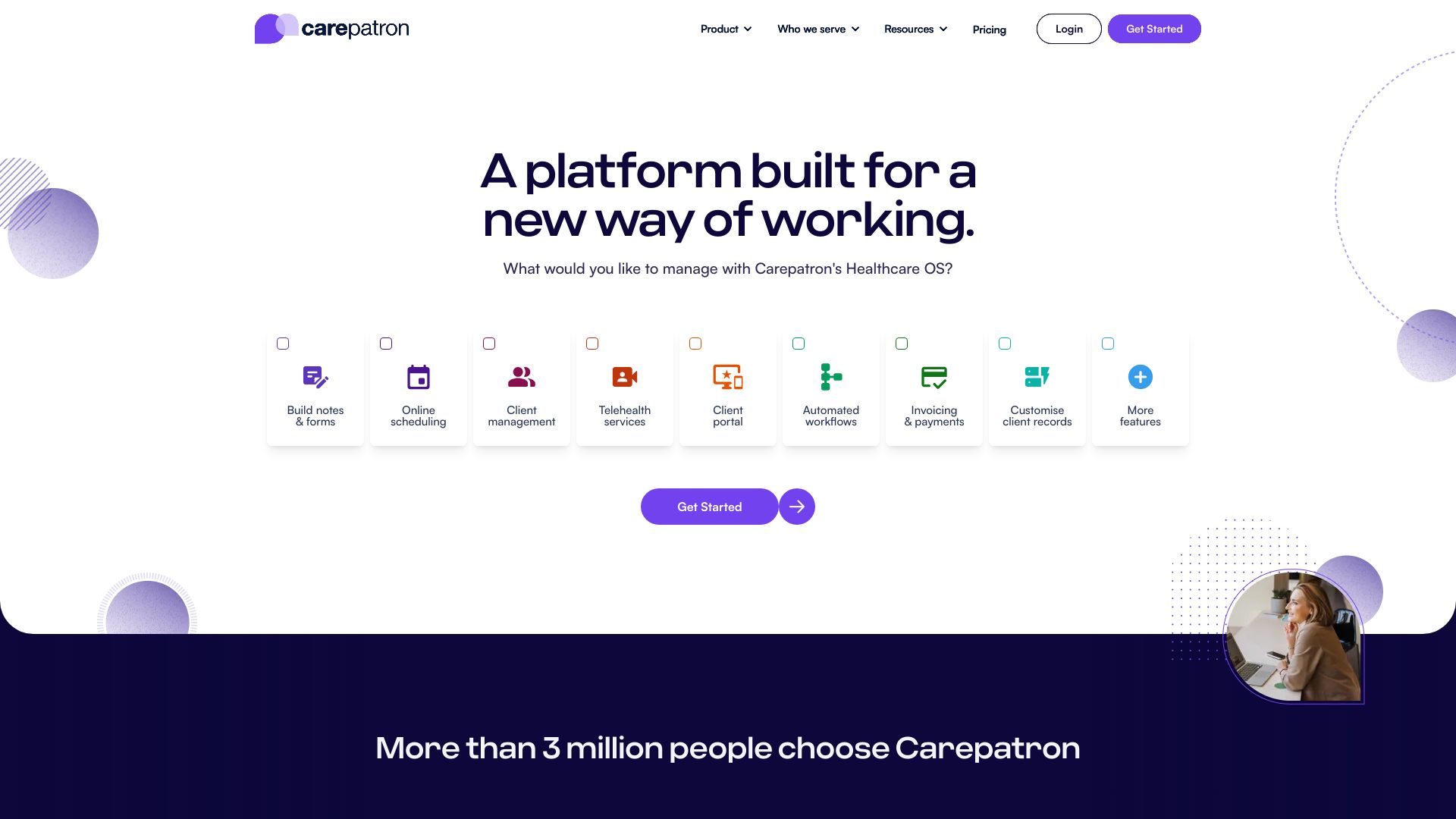 Carepatron screenshot
