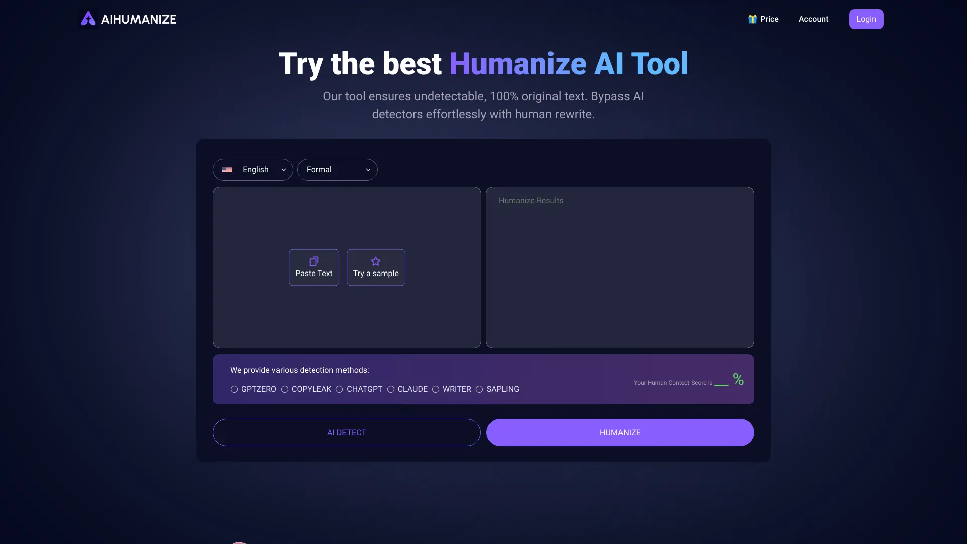 AI Humanize screenshot