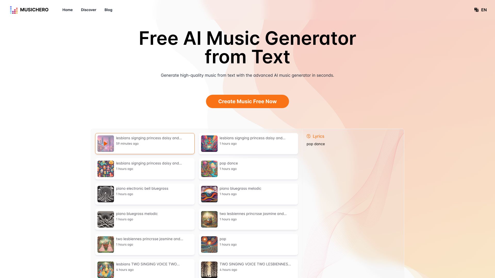 MusicHero.ai screenshot