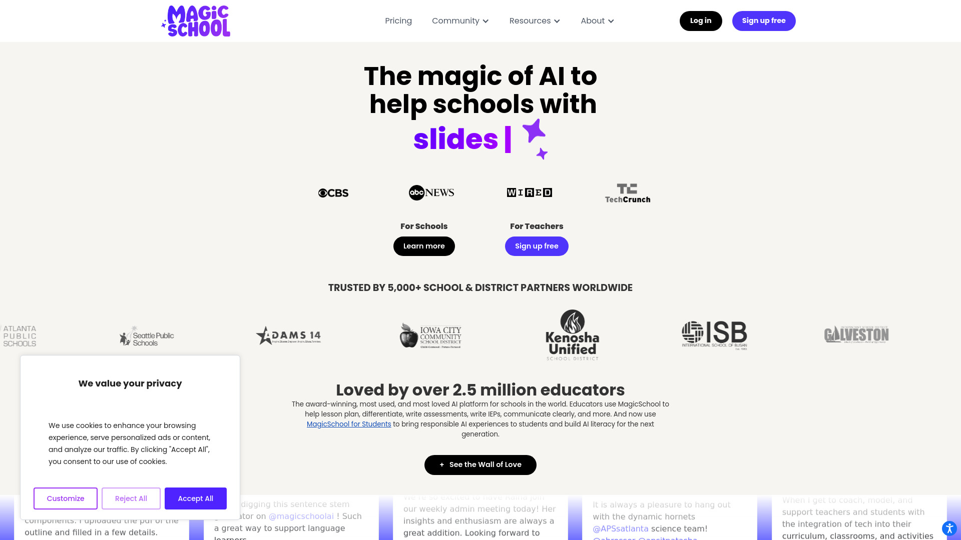 MagicSchool screenshot