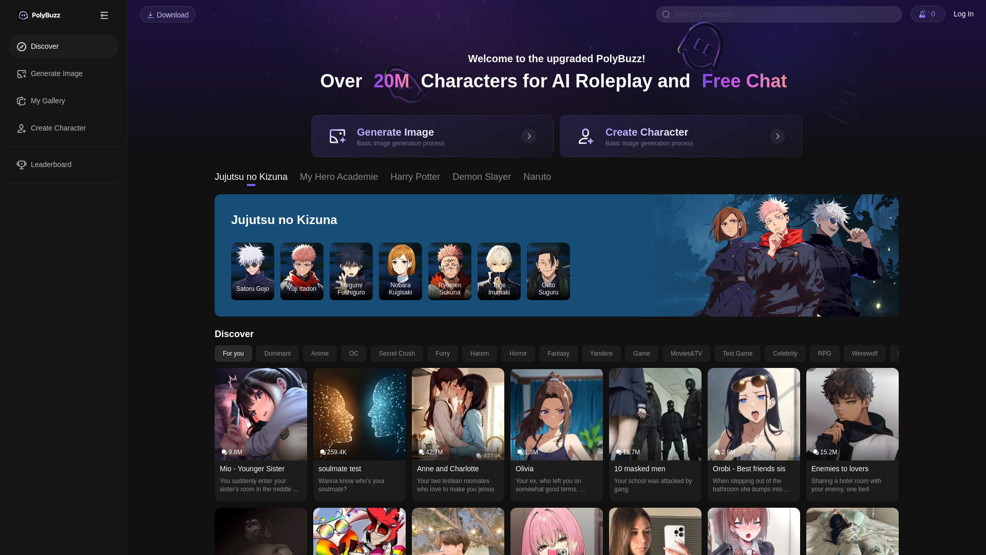 PolyBuzz.ai screenshot