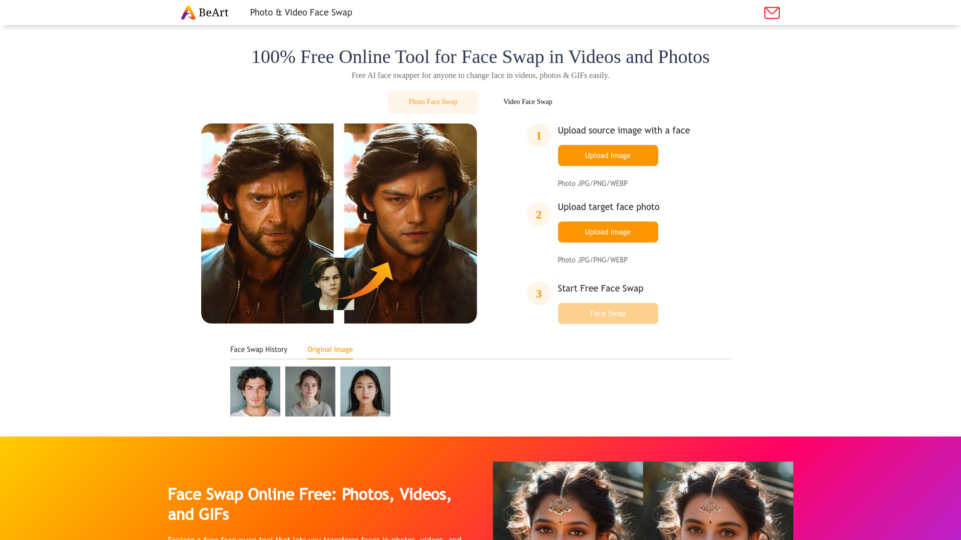 BeArt AI Face Swap screenshot