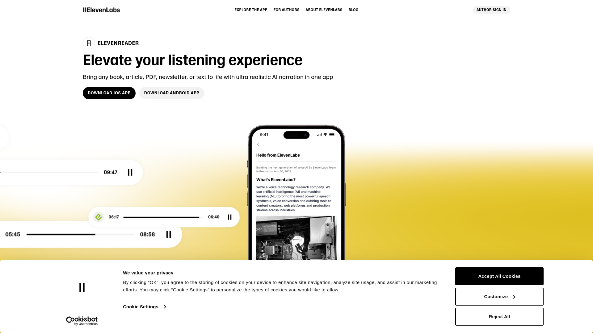 ElevenReader screenshot