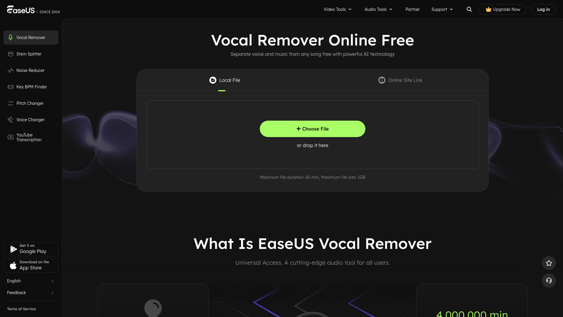 EaseUS Vocal Remover screenshot