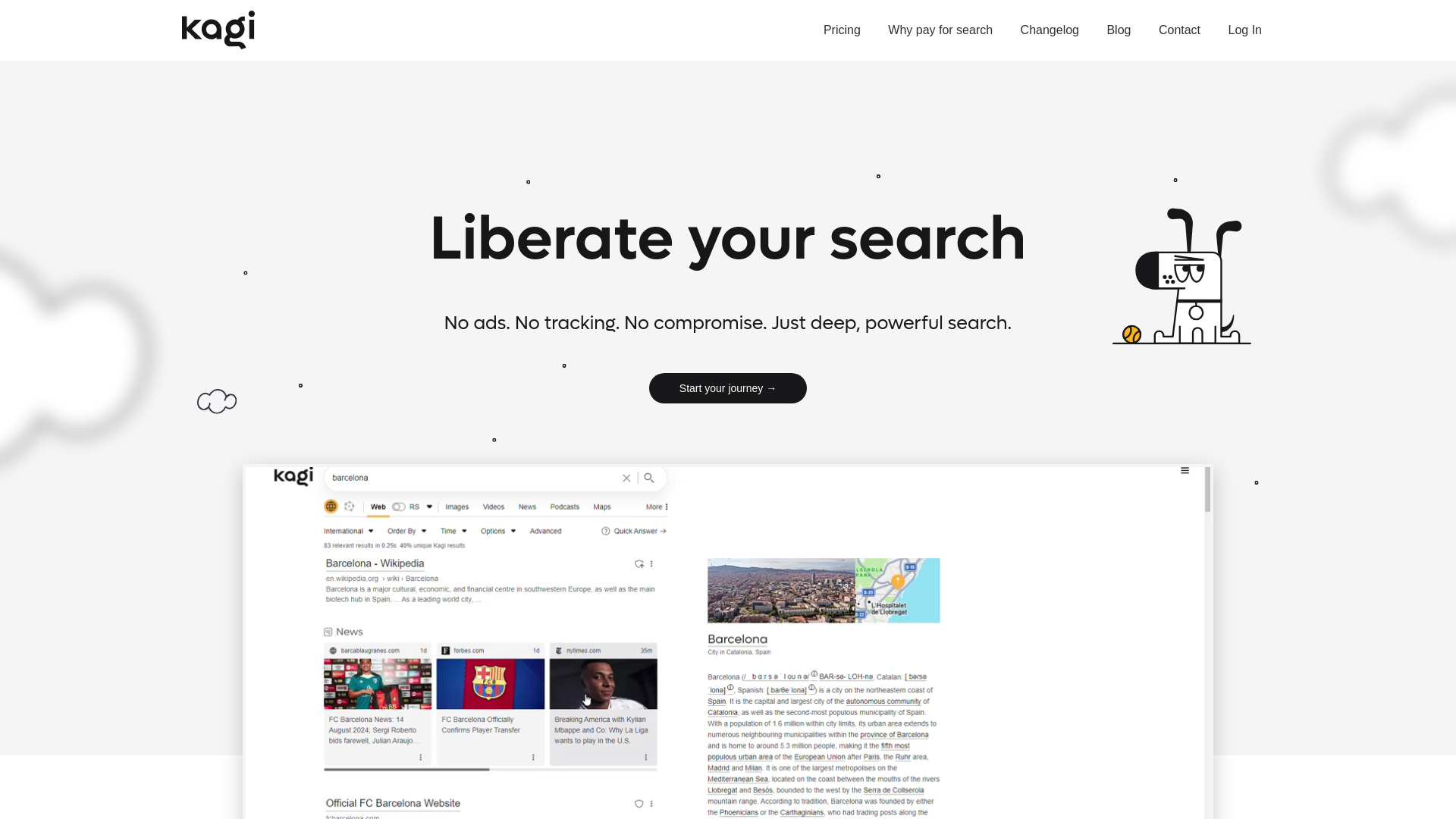 Kagi Search screenshot