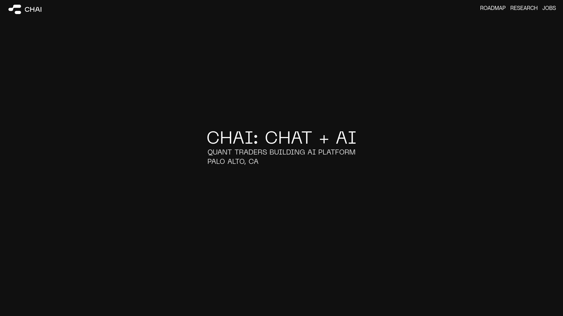 CHAI screenshot
