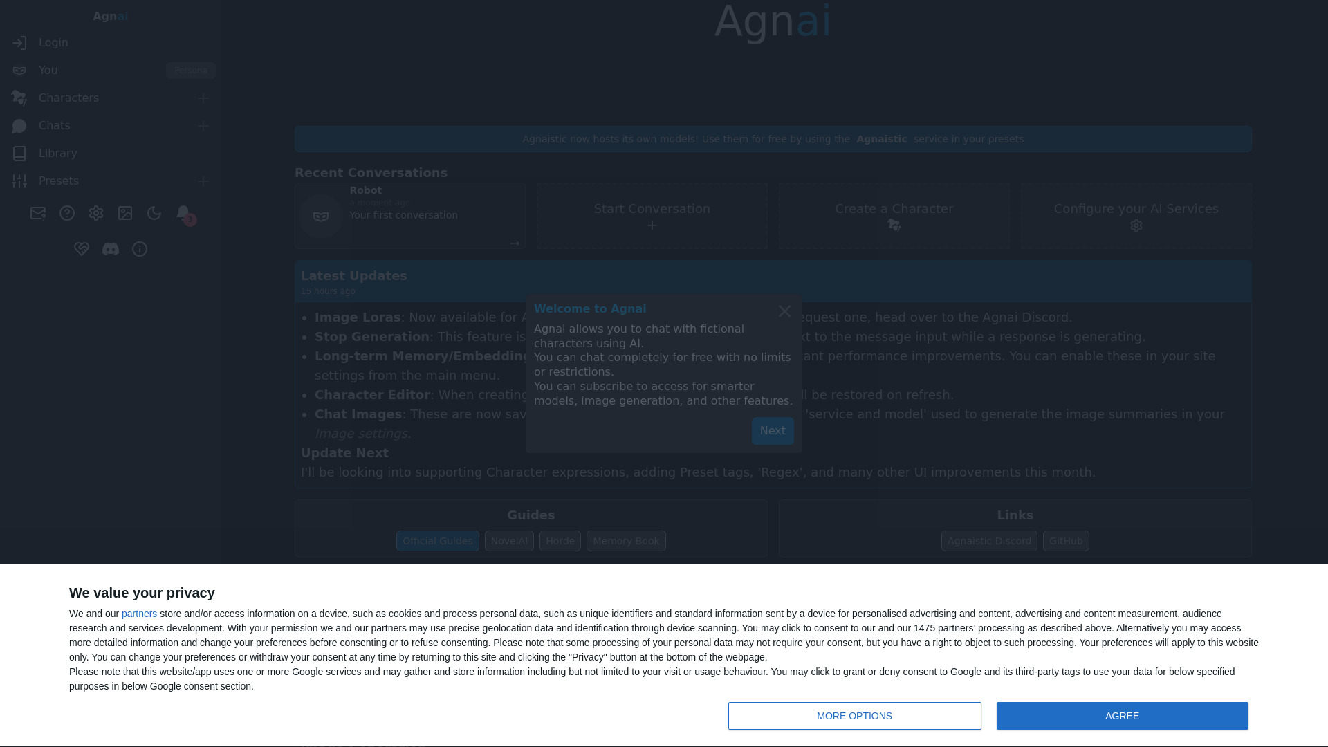 Agnaistic screenshot