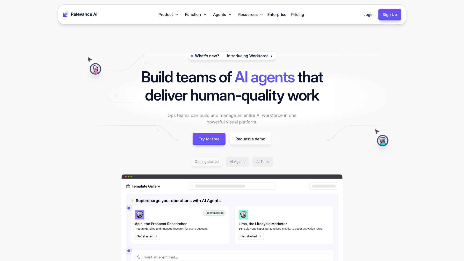Relevance AI screenshot