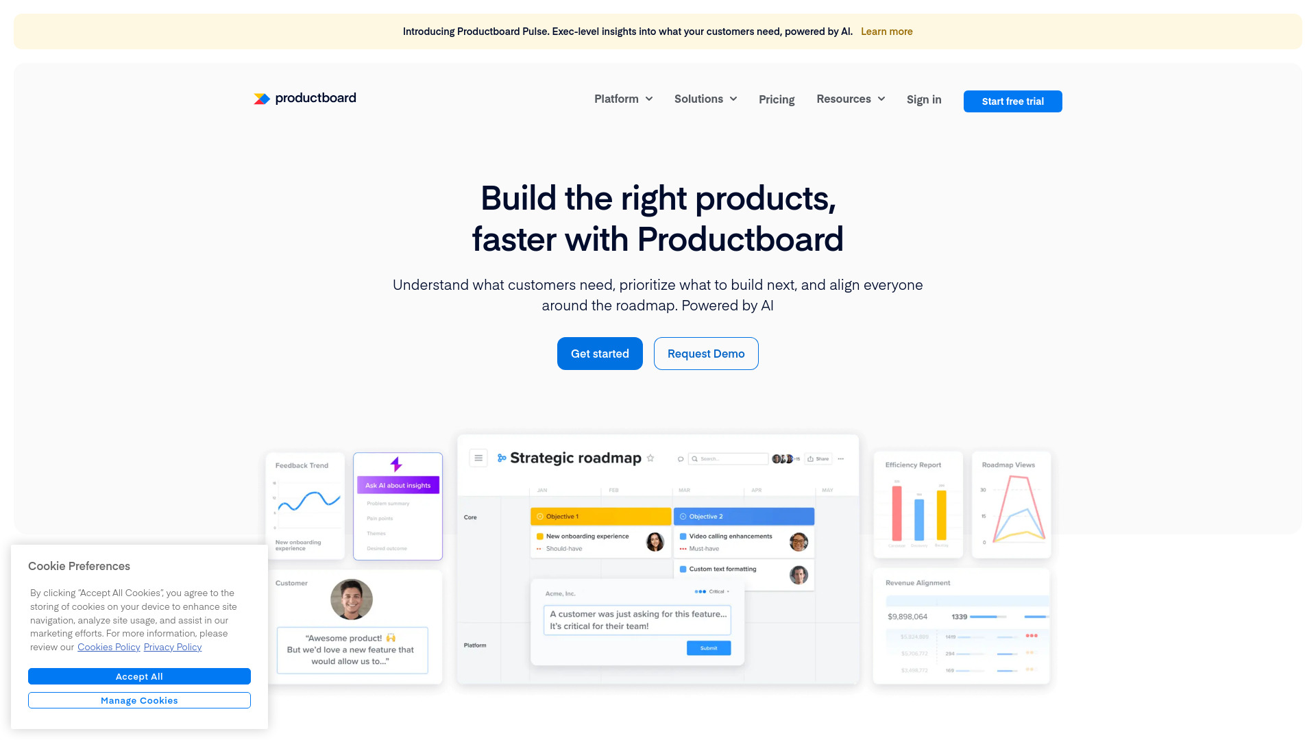 Productboard screenshot