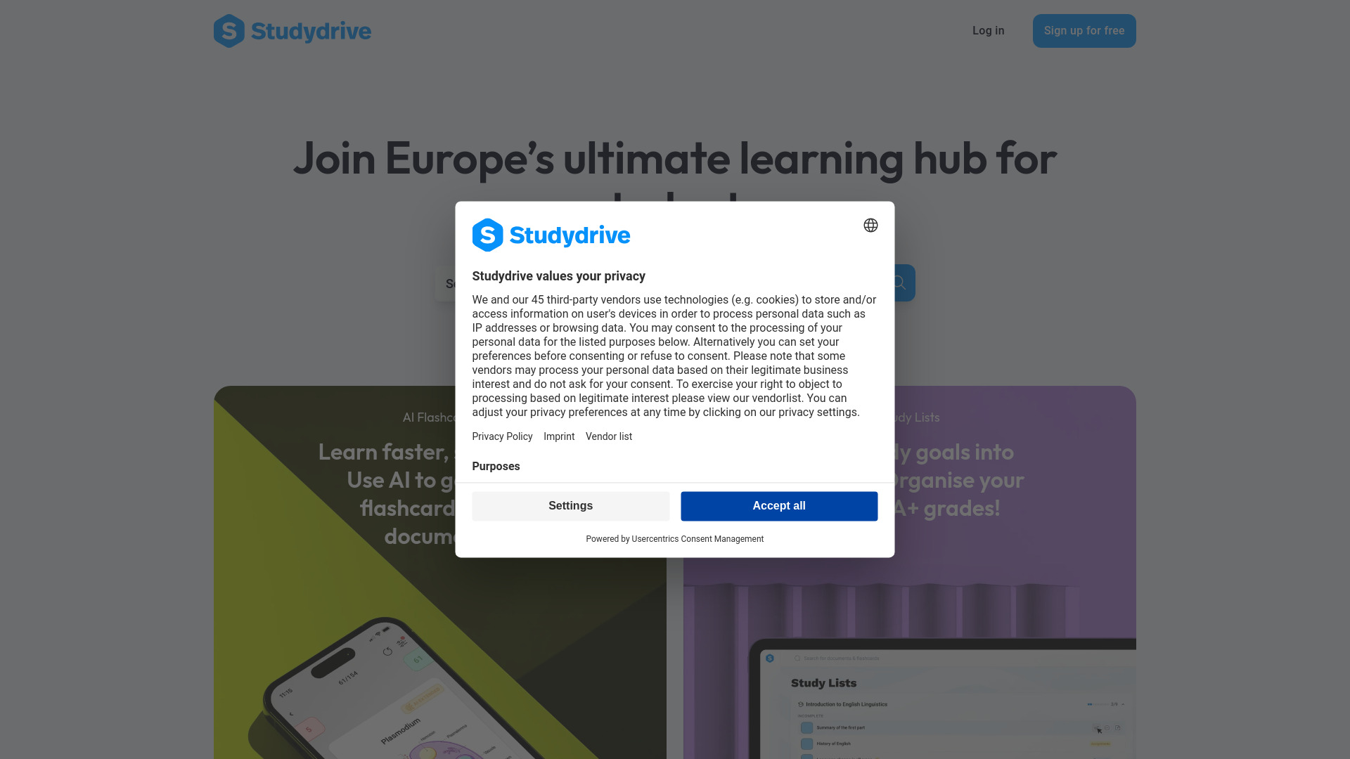 Studydrive screenshot