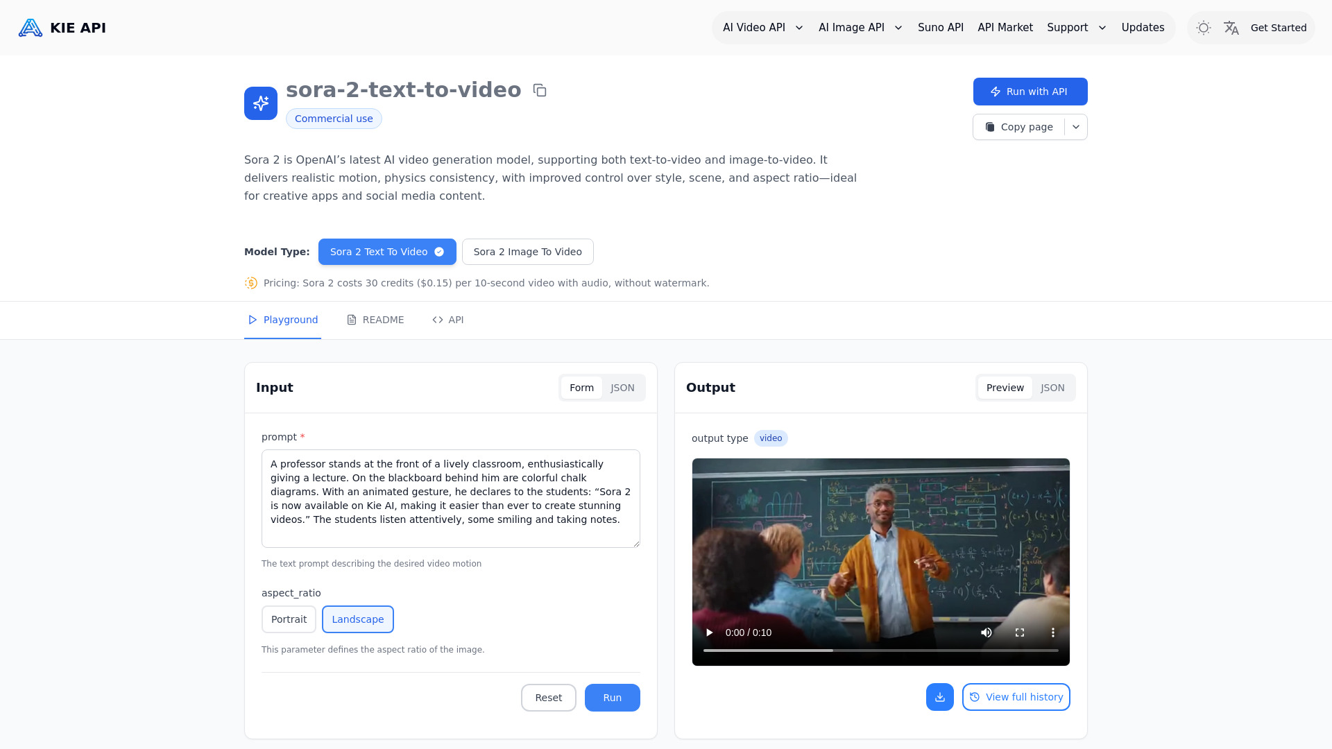 Kie.ai: Affordable and Stable Unofficial Sora 2 API for Text & Image to Video with Audio screenshot