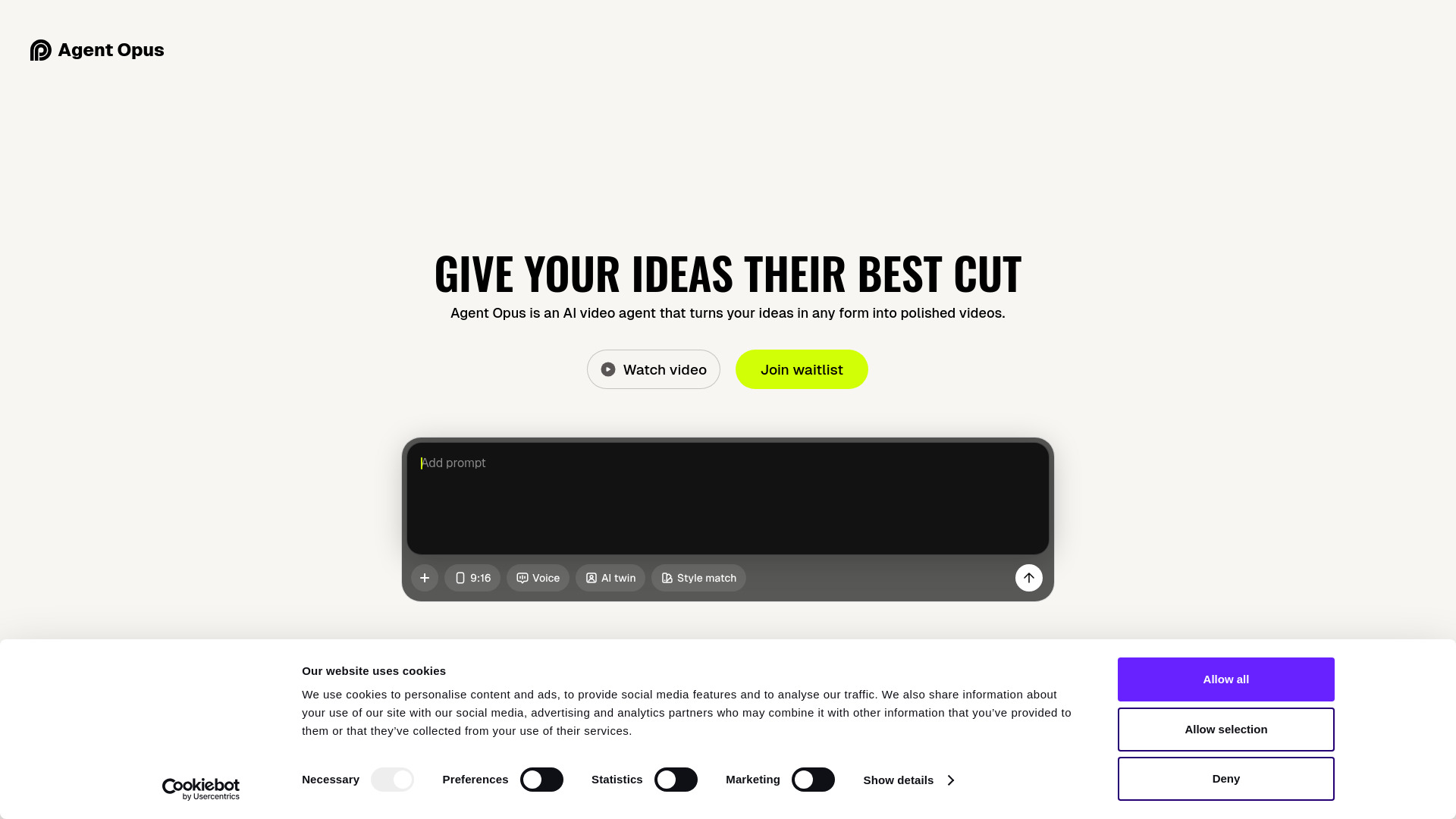 Agent Opus screenshot