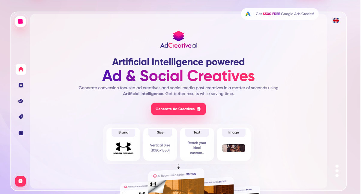 AdCreative.ai screenshot