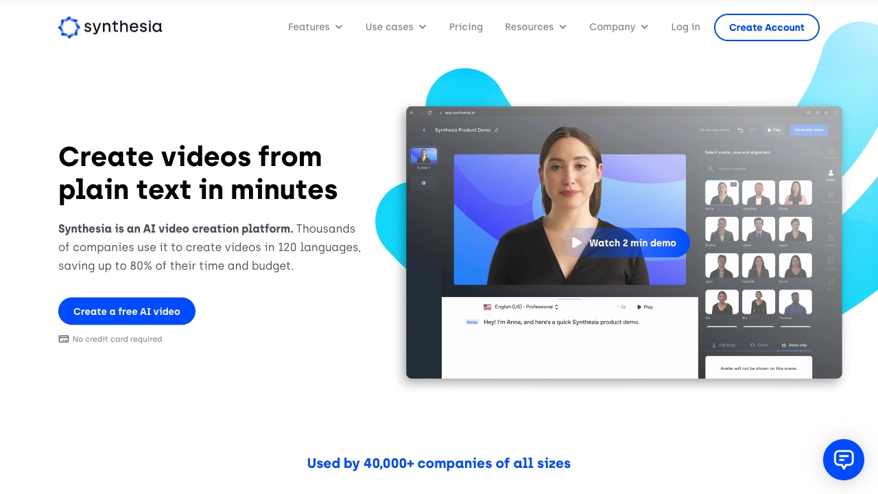 Synthesia screenshot