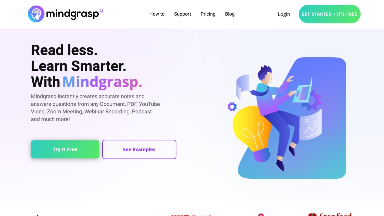 Mindgrasp AI screenshot